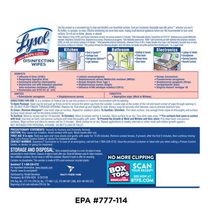 Disinfecting Wipes, 2 Lemon Lime & 1 Mango Hibiscus, 105Ct(3X35Ct), Brand New Day, Tested & Proven to Kill COVID-19 Virus